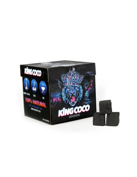 Pack 5 Kg Carbón King Coco 26 mm (5 x 1 Kg)