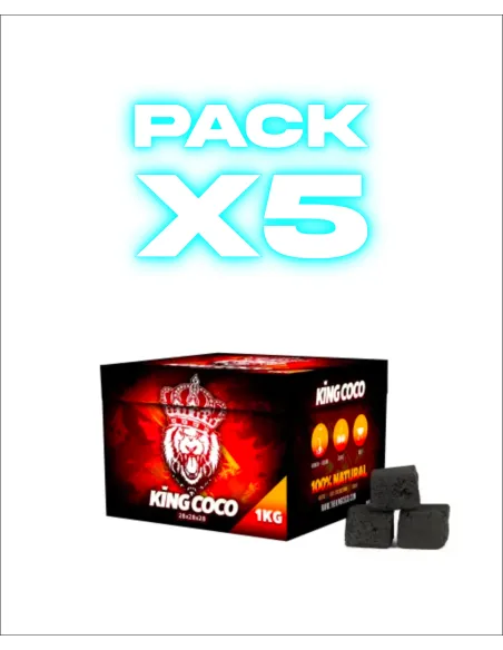 Pack 5 Kg Carbón King Coco 28 mm | Ahorra 2,50 €