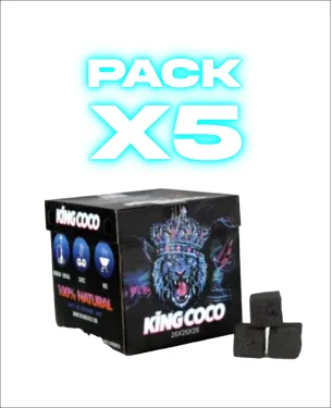 Pack 5 Kg Carbón King Coco 26 mm | Ahorra 2,50 €